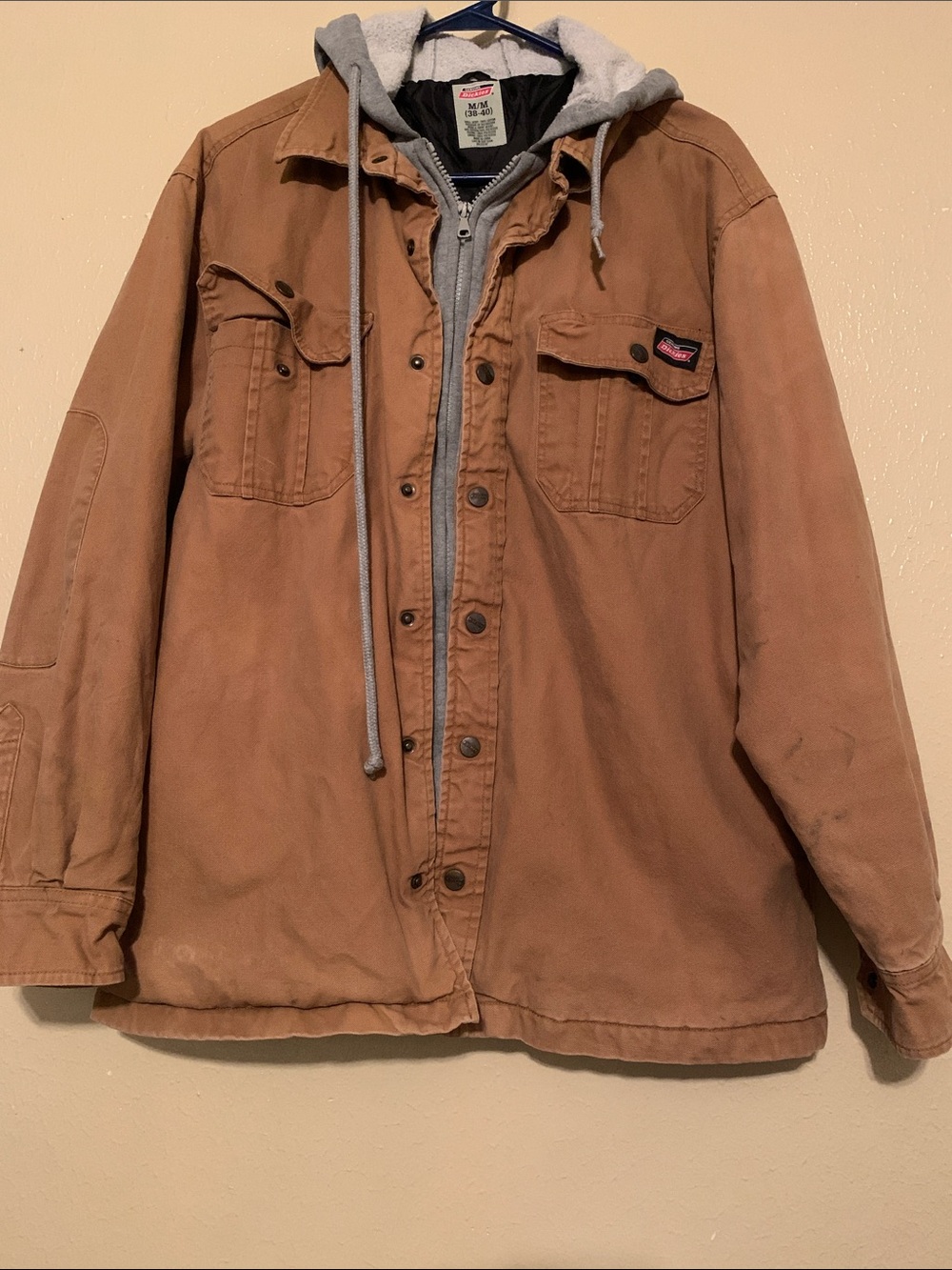 Dickies Canvas Jacket with Grey Hooded Liner (M 38-40)